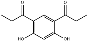 1-(2,4-dihydroxy-5-propionylphenyl)-1-propanone Struktur