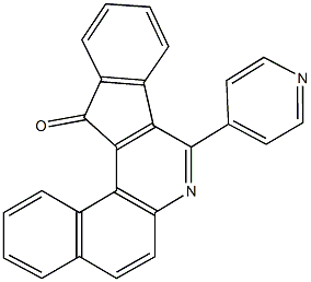 8-(4-pyridinyl)-13H-benzo[f]indeno[1,2-c]quinolin-13-one Struktur