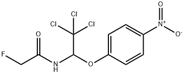 2-fluoro-N-(2,2,2-trichloro-1-{4-nitrophenoxy}ethyl)acetamide Struktur