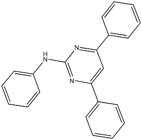 N-(4,6-diphenyl-2-pyrimidinyl)-N-phenylamine Struktur