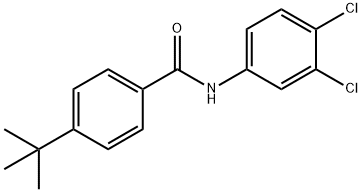 4-tert-butyl-N-(3,4-dichlorophenyl)benzamide Struktur