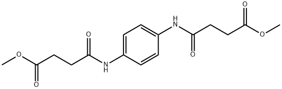 methyl 4-{4-[(4-methoxy-4-oxobutanoyl)amino]anilino}-4-oxobutanoate Struktur