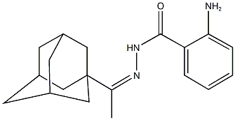 N'-[1-(1-adamantyl)ethylidene]-2-aminobenzohydrazide Struktur