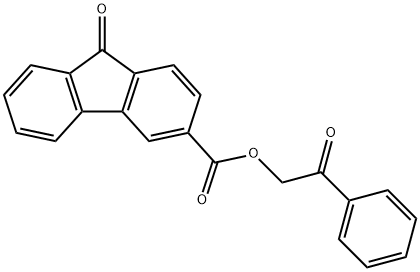 2-oxo-2-phenylethyl 9-oxo-9H-fluorene-3-carboxylate Struktur