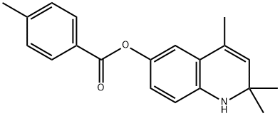 2,2,4-trimethyl-1,2-dihydroquinolin-6-yl 4-methylbenzoate Struktur