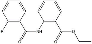 ethyl 2-[(2-fluorobenzoyl)amino]benzoate Struktur