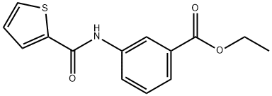 ethyl 3-[(2-thienylcarbonyl)amino]benzoate Struktur