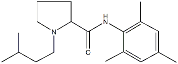 1-isopentyl-N-mesityl-2-pyrrolidinecarboxamide Struktur