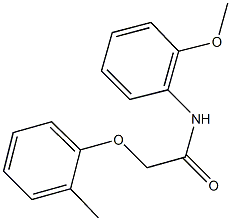 N-(2-methoxyphenyl)-2-(2-methylphenoxy)acetamide Struktur