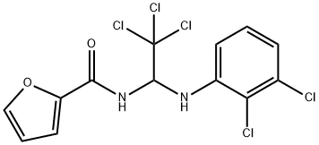 N-[2,2,2-trichloro-1-(2,3-dichloroanilino)ethyl]-2-furamide Struktur