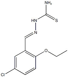 5-chloro-2-ethoxybenzaldehyde thiosemicarbazone Struktur