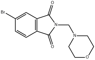 5-bromo-2-(4-morpholinylmethyl)-1H-isoindole-1,3(2H)-dione Struktur