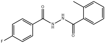 N'-(4-fluorobenzoyl)-2-methylbenzohydrazide Struktur