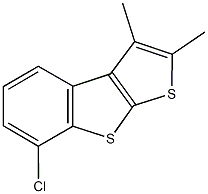 7-chloro-2,3-dimethylthieno[2,3-b][1]benzothiophene Struktur