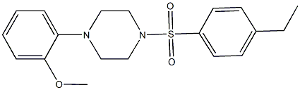 1-[(4-ethylphenyl)sulfonyl]-4-(2-methoxyphenyl)piperazine Struktur