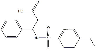 N-[(4-ethylphenyl)sulfonyl]-3-phenyl-beta-alanine Struktur