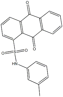 N-(3-methylphenyl)-9,10-dioxo-9,10-dihydroanthracene-1-sulfonamide Struktur