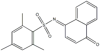 2,4,6-trimethyl-N-(4-oxo-1(4H)-naphthalenylidene)benzenesulfonamide Struktur