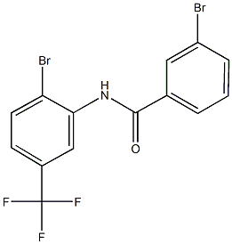 3-bromo-N-[2-bromo-5-(trifluoromethyl)phenyl]benzamide Struktur