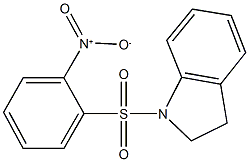 1-({2-nitrophenyl}sulfonyl)indoline Struktur