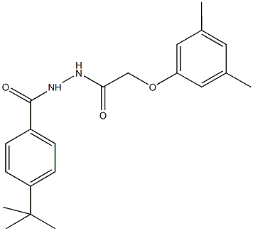 N'-(4-tert-butylbenzoyl)-2-(3,5-dimethylphenoxy)acetohydrazide Struktur