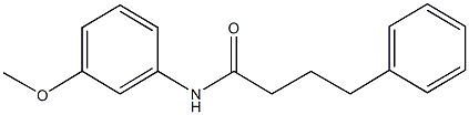 N-(3-methoxyphenyl)-4-phenylbutanamide Struktur