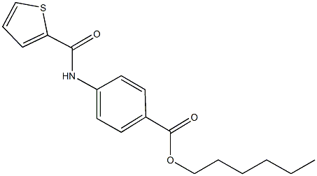 hexyl 4-[(2-thienylcarbonyl)amino]benzoate Struktur