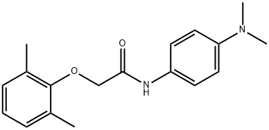 N-[4-(dimethylamino)phenyl]-2-(2,6-dimethylphenoxy)acetamide Struktur