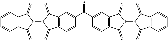 2,2'-di[1,3(2H)-dioxo-1H-isoindol-2-yl]-5,5'-carbonyldi[1H-isoindole-1,3(2H)-dione] Struktur