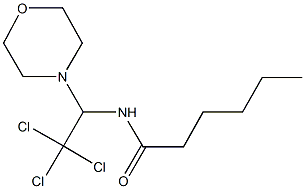 N-[2,2,2-trichloro-1-(4-morpholinyl)ethyl]hexanamide Struktur