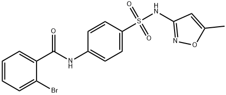 2-bromo-N-(4-{[(5-methyl-3-isoxazolyl)amino]sulfonyl}phenyl)benzamide Struktur