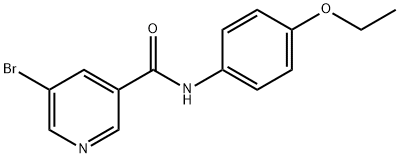 5-bromo-N-(4-ethoxyphenyl)nicotinamide Struktur