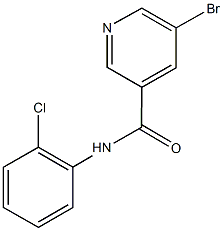 5-bromo-N-(2-chlorophenyl)nicotinamide Struktur