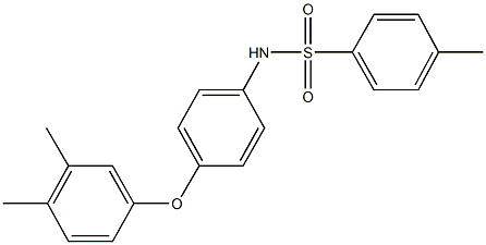 N-[4-(3,4-dimethylphenoxy)phenyl]-4-methylbenzenesulfonamide Struktur