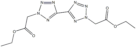 5,5'-bis[2-(2-ethoxy-2-oxoethyl)-2H-tetraazole] Struktur