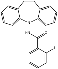 N-(10,11-dihydro-5H-dibenzo[b,f]azepin-5-yl)-2-iodobenzamide Struktur