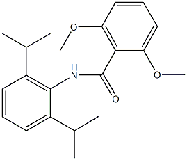 N-(2,6-diisopropylphenyl)-2,6-dimethoxybenzamide Struktur