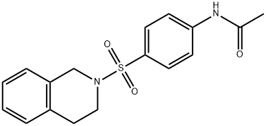 N-[4-(3,4-dihydroisoquinolin-2(1H)-ylsulfonyl)phenyl]acetamide Struktur