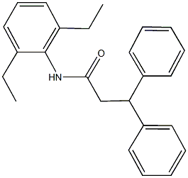 N-(2,6-diethylphenyl)-3,3-diphenylpropanamide Struktur