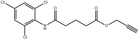 prop-2-ynyl 5-oxo-5-(2,4,6-trichloroanilino)pentanoate Struktur