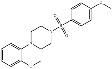 1-(2-methoxyphenyl)-4-[(4-methoxyphenyl)sulfonyl]piperazine Struktur