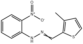 3-methyl-2-thiophenecarbaldehyde {2-nitrophenyl}hydrazone Struktur