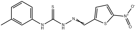 5-nitro-2-thiophenecarbaldehyde N-(3-methylphenyl)thiosemicarbazone Struktur