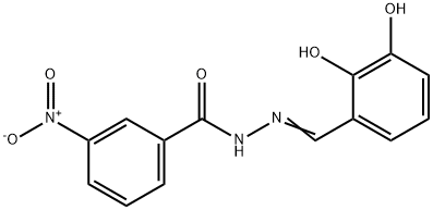 N'-(2,3-dihydroxybenzylidene)-3-nitrobenzohydrazide Struktur