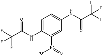 2,2,2-trifluoro-N-{2-nitro-4-[(trifluoroacetyl)amino]phenyl}acetamide Struktur