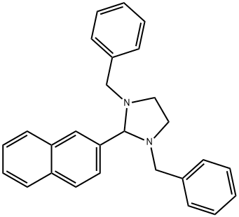 1,3-dibenzyl-2-(2-naphthyl)imidazolidine Struktur