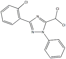 3-(2-chlorophenyl)-5-(dichloromethyl)-1-phenyl-1H-1,2,4-triazole Struktur