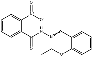 N'-(2-ethoxybenzylidene)-2-nitrobenzohydrazide Struktur