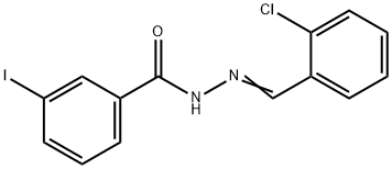 N'-(2-chlorobenzylidene)-3-iodobenzohydrazide Struktur