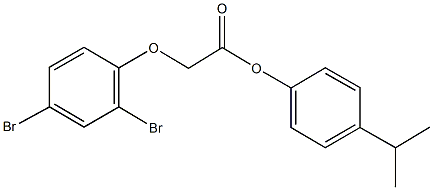 4-isopropylphenyl (2,4-dibromophenoxy)acetate Struktur